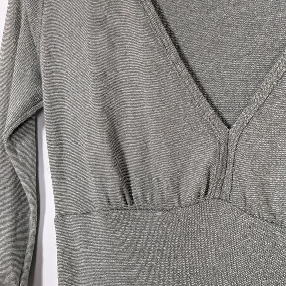 Y2K Michael Stars Babydoll Top OS M Green Twilightcore Elena Bella Sleeve - Picture 7 of 11